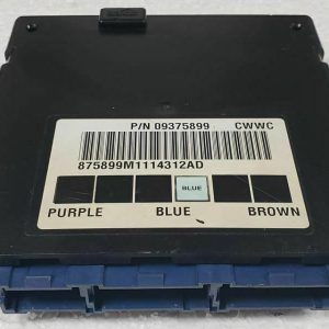Programmed 2001 Suburban 2500 BCM, part 09392990. Shows the module case and connectors, ready to fix electrical issues like faulty windows and lights.