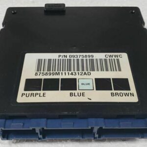 Front view of a pre-programmed 2001 Suburban BCM, part 9370249, showing electrical connectors. A direct-fit solution for electrical faults.