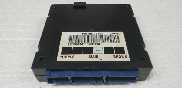 Front view of a pre-programmed 2001 Suburban BCM, part 9370249, showing electrical connectors. A direct-fit solution for electrical faults.