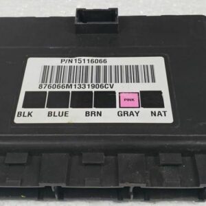 Front view of the 2004-2007 Express 2500 BCM 15064149, showing its multiple connectors. This pre-programmed module fixes electrical issues like U0140.