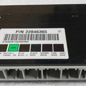 Programmed 2012-2013 Silverado 1500 Body Control Module 22846365. This BCM is a direct-fit replacement to fix electrical issues like flickering lights and dead gauges.