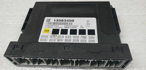 Programmed 2012 Cruze BCM replacement module, part 13583451. Shows all connectors for a direct-fit, plug-and-play installation to fix electrical issues.