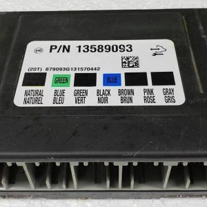 Programmed 2012-2014 Camaro BCM, part 13580696. Shows multiple connector ports for a plug-and-play fix to electrical issues and communication errors.