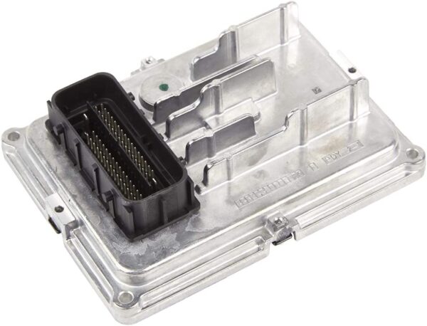 Close-up image of 2015-2016 GMC Sierra Denali 2500 TCM 24272004, VIN-programmed to resolve erratic shifting, clear DTCs like P0700 and P0756, showing connectors for easy install.