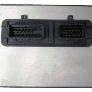 Front view of the programmed 2006 HHR 12589998 PCM with its three main electrical connectors visible.