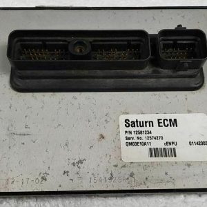 2003 Saturn ION ECM Engine Control Module with part number 12574270 visible.