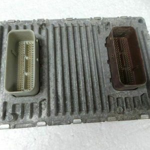 Front view of the pre-programmed 2012 Dodge Avenger ECM, showing the main electrical connectors and part number label.