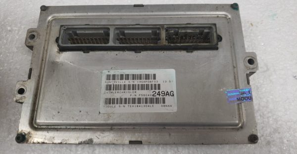 2001 Dodge Durango ECM Engine Control Module 56040249AD, front view showing connectors.